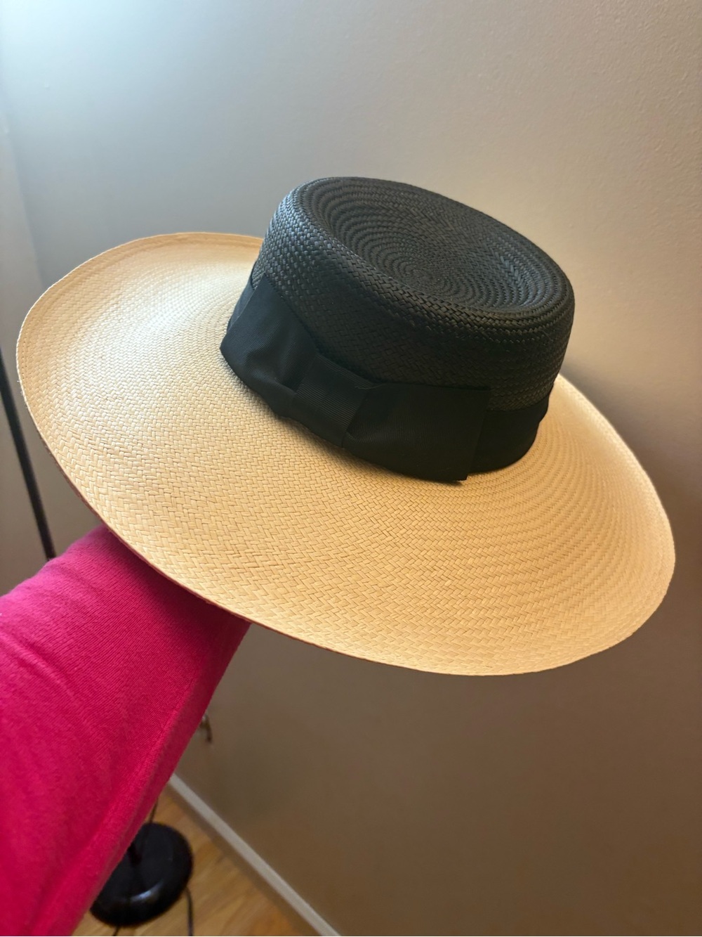 Toucan Collection Straw Hat with Black Bow Band AMAZING!!! - Picture 11 of 13